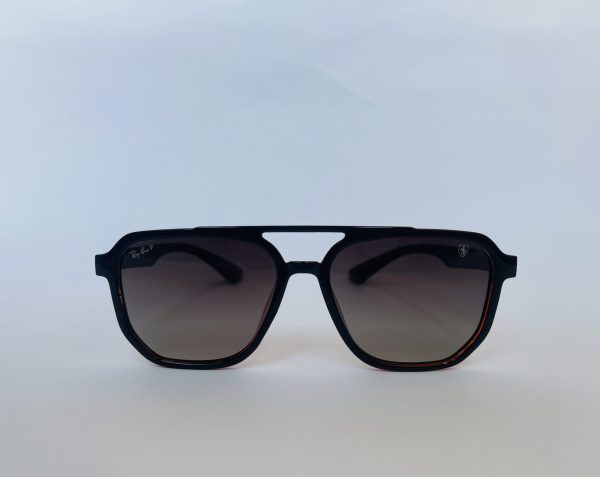 Double bridge polarized Ray Ban+Ferrari brown