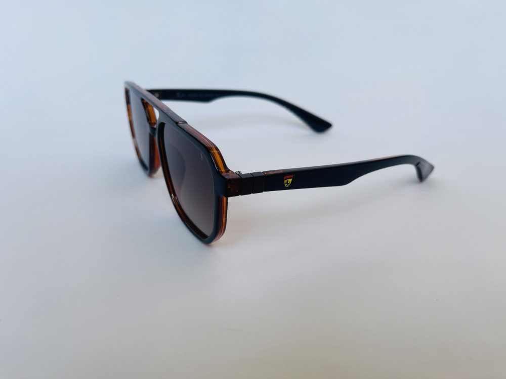 Double bridge polarized Ray Ban+Ferrari brown